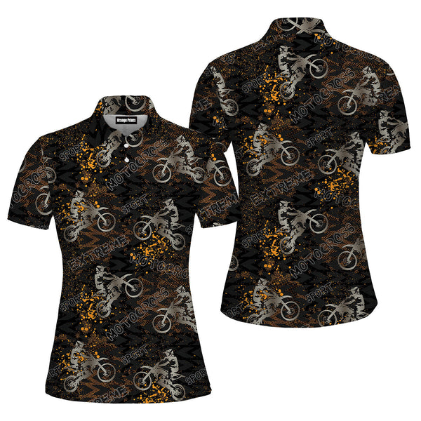 Freedom Is Full Tank Motocycle Polo Shirt For Women