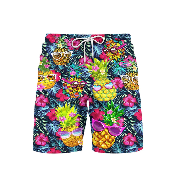 Fruit Pineapple Love Summer Beach Shorts For Men