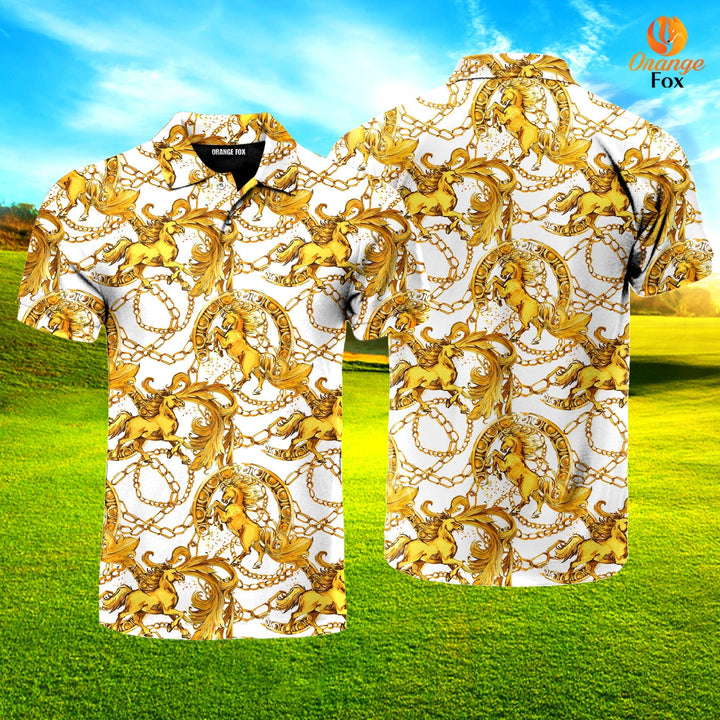 Golden Horses Polo Shirt For Men