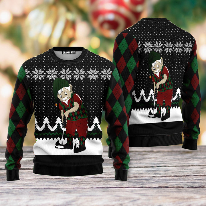 Golf Lover Ugly Christmas Sweater For Men & Women