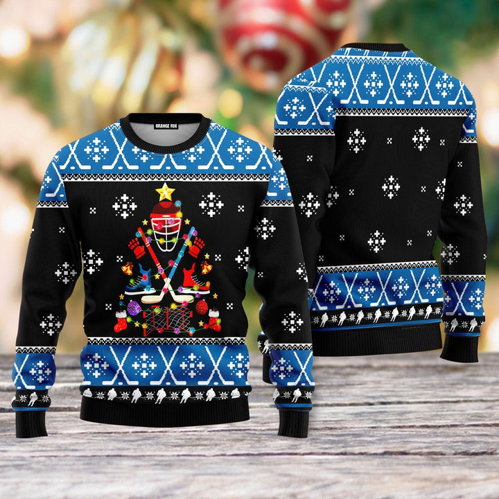 Happy Hockeyday Ugly Christmas Sweater For Men & Women