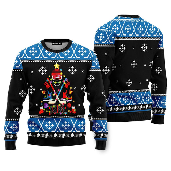 Happy Hockeyday Ugly Christmas Sweater For Men & Women