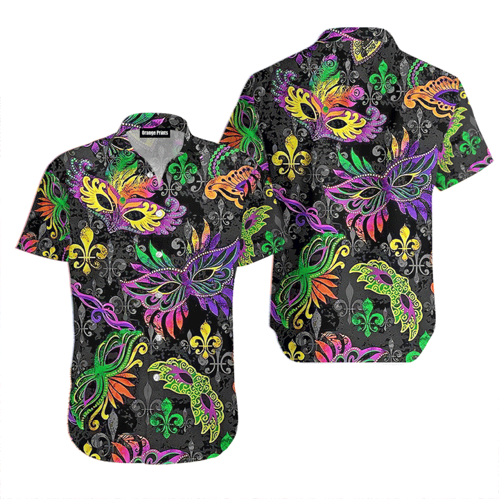 Happy Mardi Gras Mask Hawaiian Shirt For Men And Women WT1283