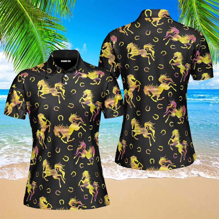 Horse Racing - Gift For Horse Racers - Kentucky Derby Polo Shirt For Women