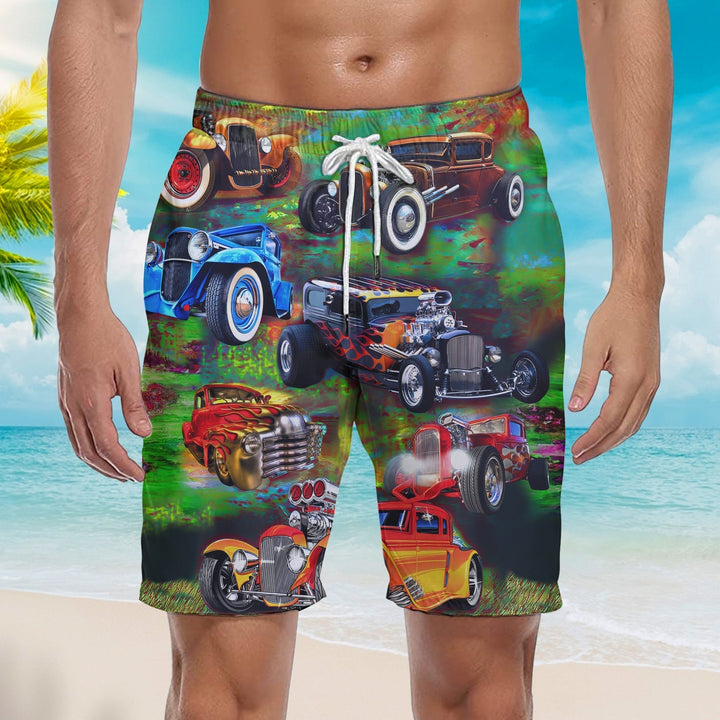 Hot Rod Beach Shorts For Men