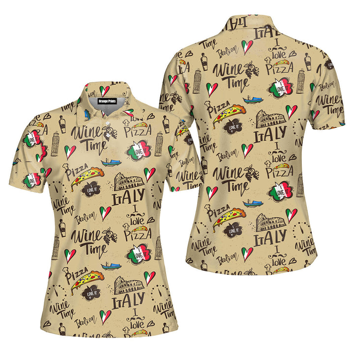 Italy Romantic Polo Shirt For Women