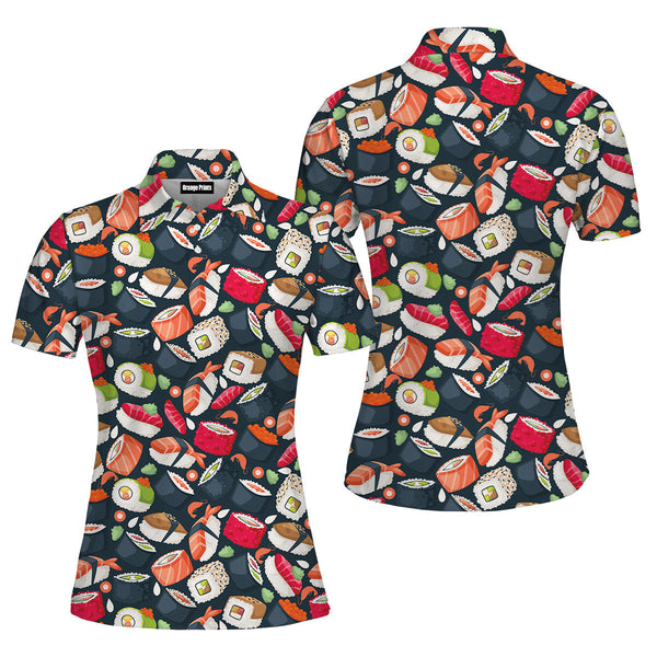 Japanese Sushi Polo Shirt For Women