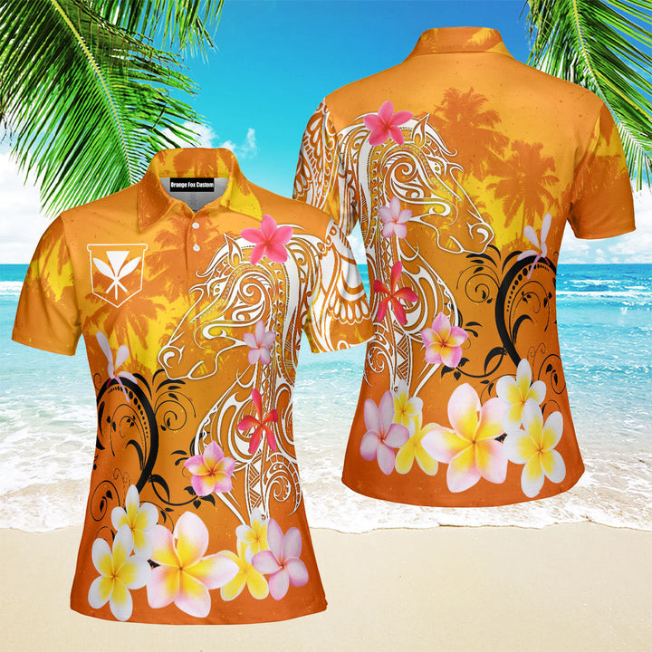 Kanaka Maoli Hawaii Polo Shirt For Women