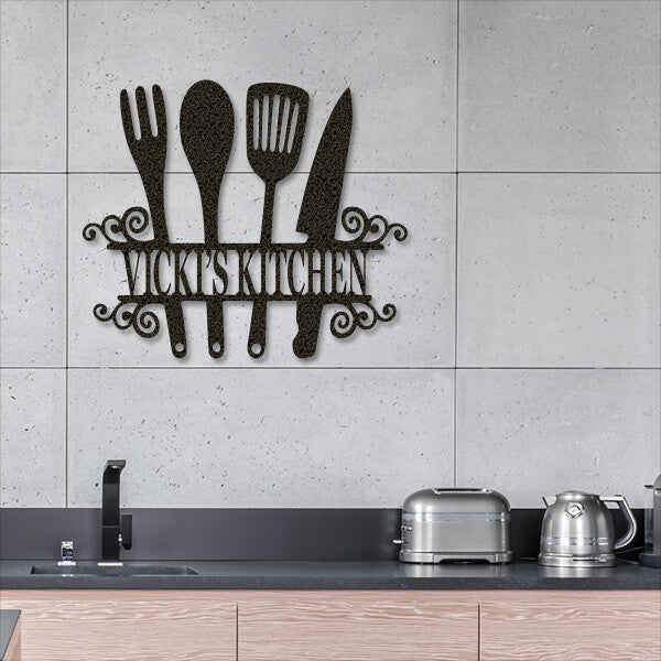 Kitchen Sign - Personalized Metal Sign