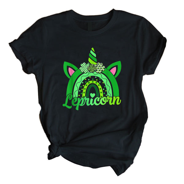 Lepricorn Rainbow Unicorn St Patrick's Day T shirts | For Men & Women | H7472-Popular Tee - Unisex-Gerbera Prints.