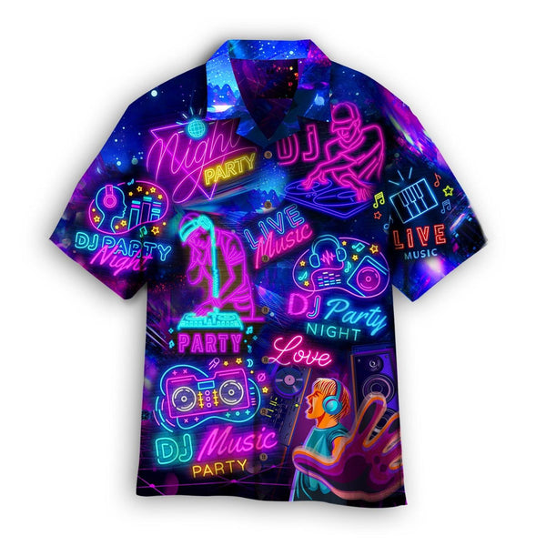 Life Is Better With DJ Neon Music Party Hawaiian Shirt For Men & Women