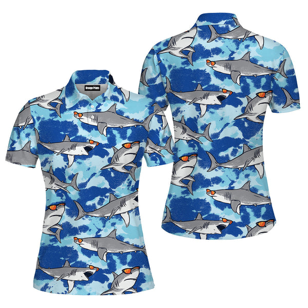 Love Shark Polo Shirt For Women