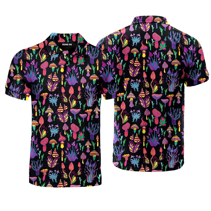 Magic Psychedelic Mushroom Polo Shirt For Men