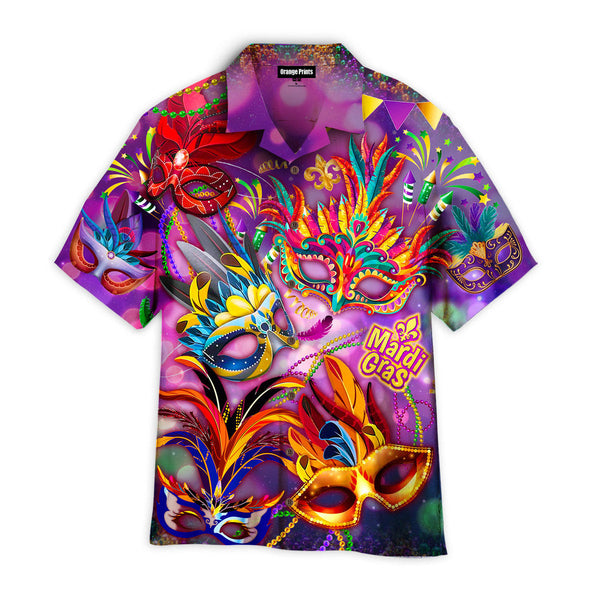 Mardi Gras Mask Hawaiian Shirt For Men & Women