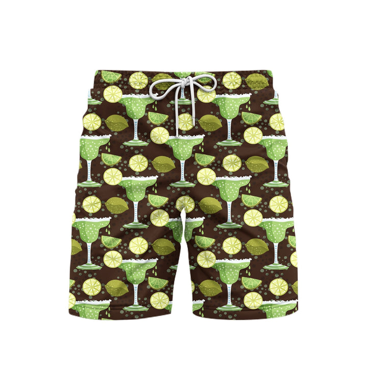 Margarita Cocktail Beach Shorts For Men