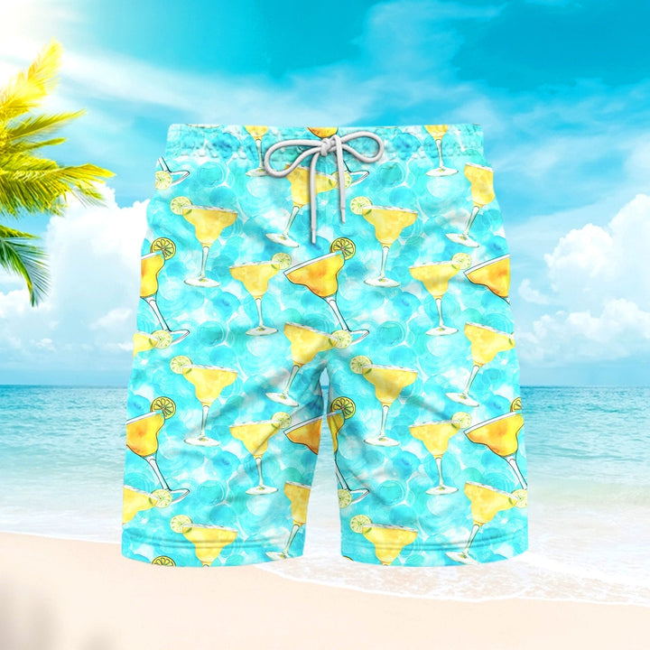 Margarita Cocktail Hello Summer Beach Shorts For Men