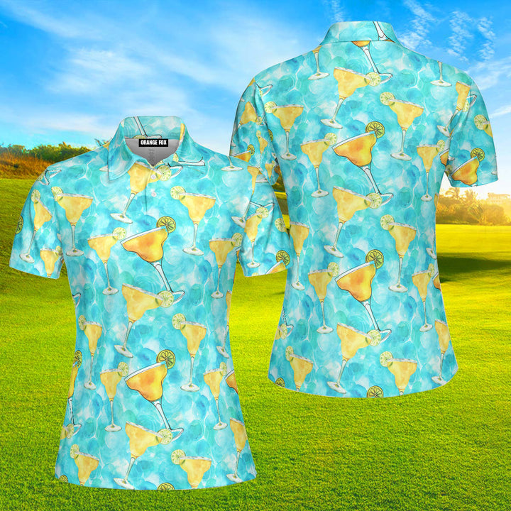 Margarita Cocktail Hello Summer Polo Shirt For Women