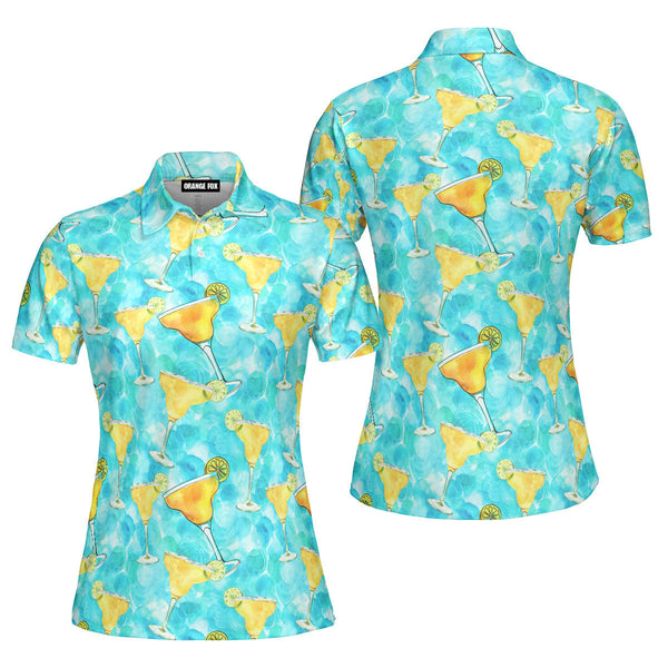 Margarita Cocktail Hello Summer Polo Shirt For Women