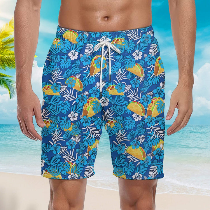 Mexican Taco Beach Shorts For Men