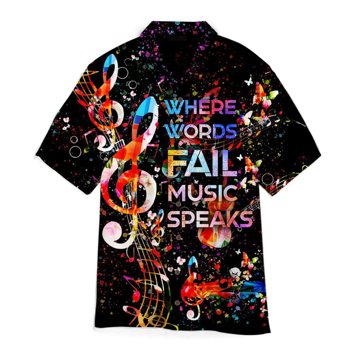 Music Speaks Hawaiian Shirt For Men & Women