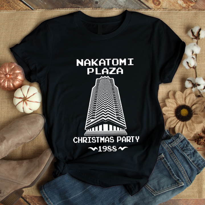 Nakatomi Plaza 1988 T Shirt | For Men & Women | H7433-Gerbera Prints.