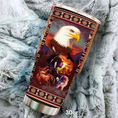 Native American Culture Stainless Steel Tumbler Cup | Travel Mug | TC4639