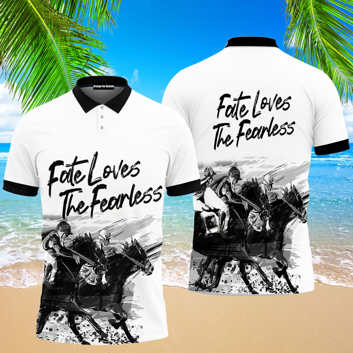 Fate Loves The Fearless Horse Racing Polo Shirt For Men PO1992