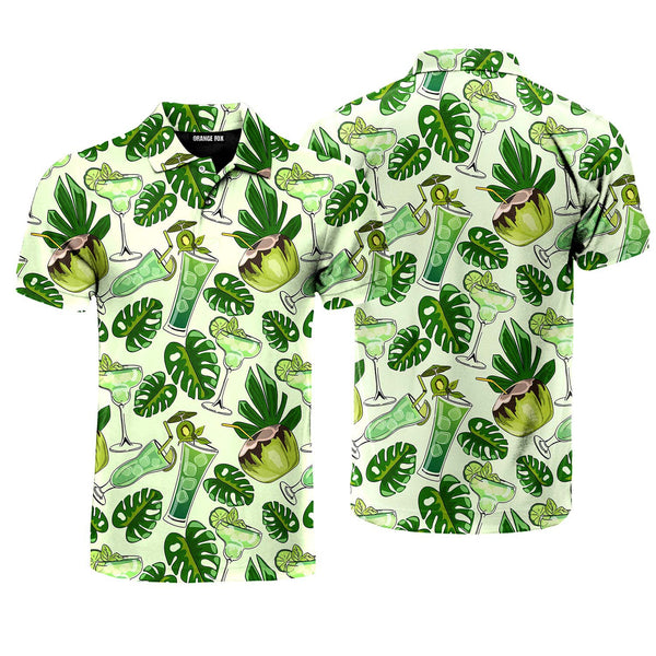 Fresh Cocktails Tropical Polo Shirt For Men