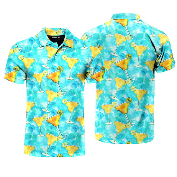 Margarita Cocktail Hello Summer Polo Shirt For Men