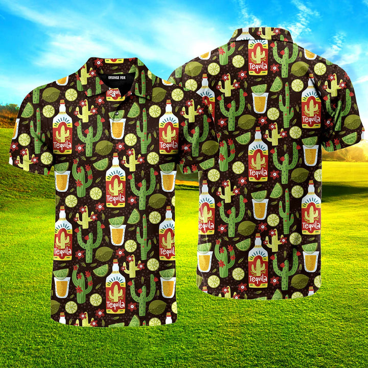 Tequila Drink Mexican Cinco De Mayo Polo Shirt For Men