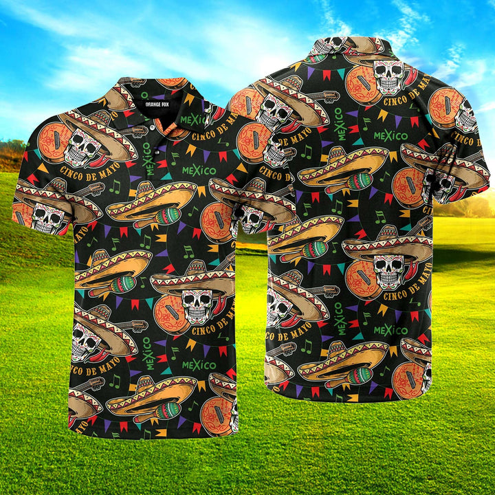 Cinco De Mayo Fiesta Mexican Polo Shirt For Men