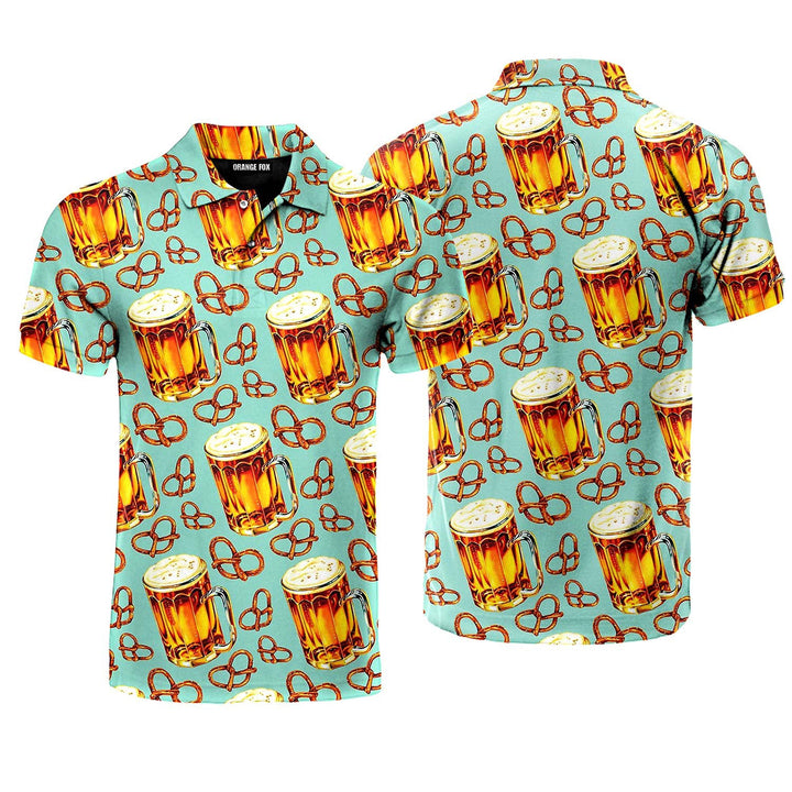 Beer & Pretzel Polo Shirt For Men