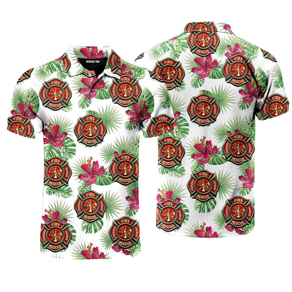 Summer Monstera Exotic Tropical Polo Shirt For Men