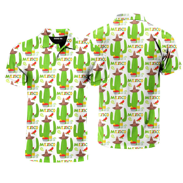 Cinco De Mayo Mexico Cactus Fiesta Polo Shirt For Men