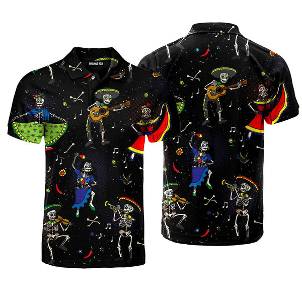 Day Of The Dead Dia De Mexico Polo Shirt For Men