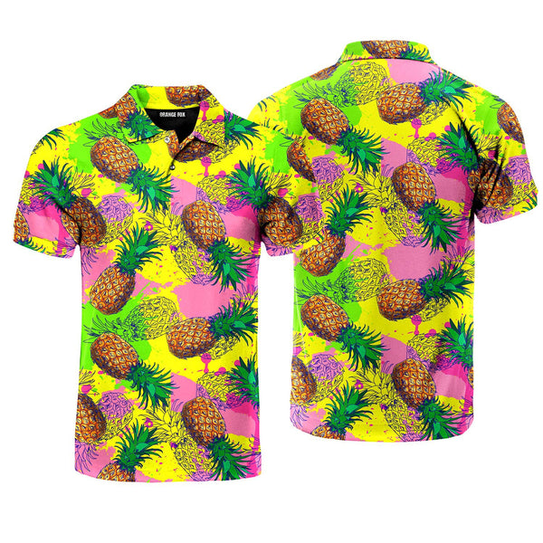 Pineapple Colorful Polo Shirt For Men