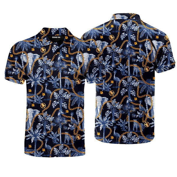 Tropical Trees Jungle Pattern Polo Shirt For Men