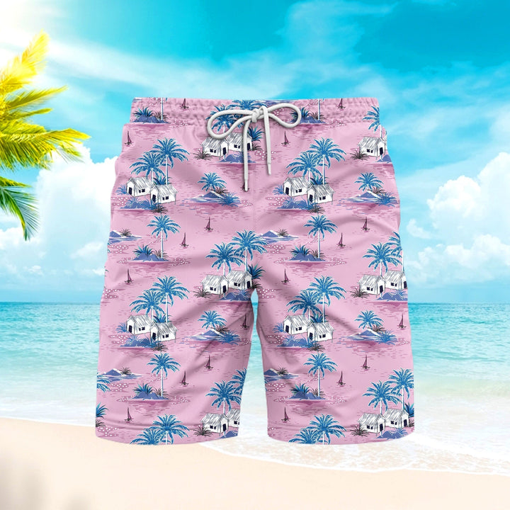 Palm Tree Beach Summer Beach Shorts For Men