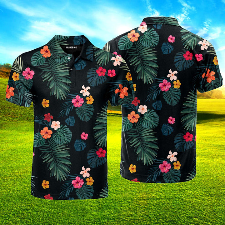 Palm Tree Tropical Polo Shirt For Men