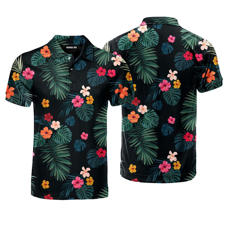 Palm Tree Tropical Polo Shirt For Men