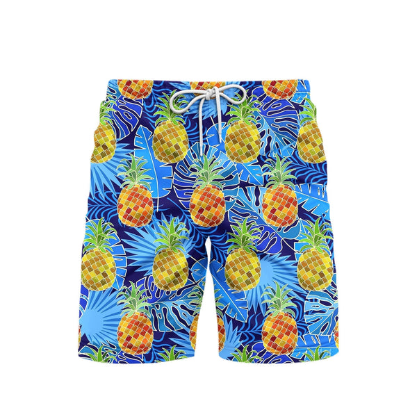 Pineapple Tropical Beach Shorts For Men