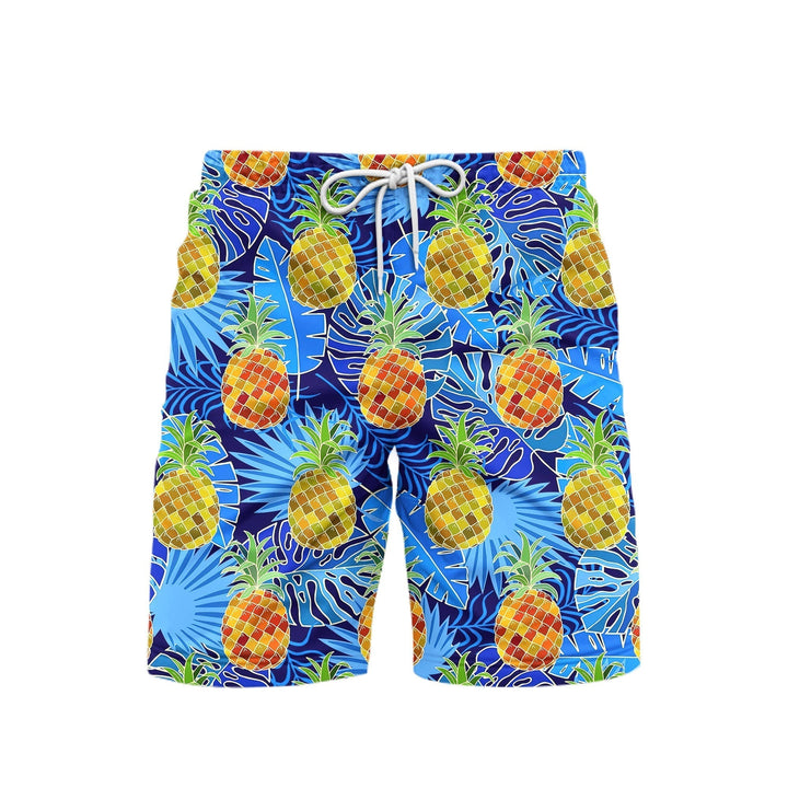 Pineapple Tropical Beach Shorts For Men