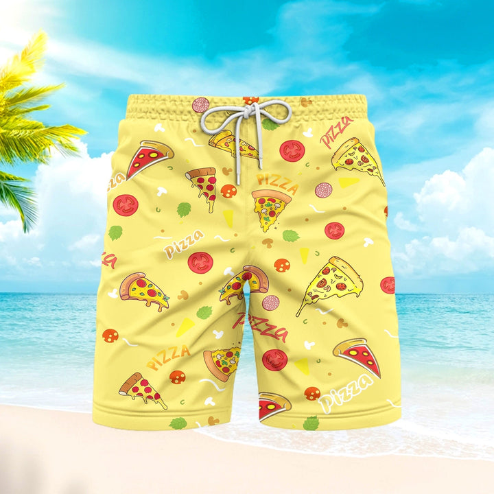 Pizza Lover Beach Shorts For Men