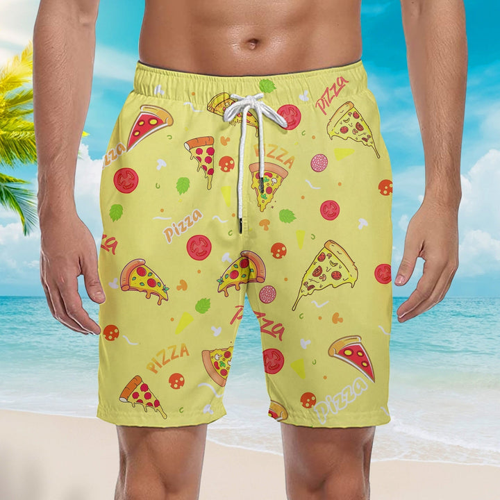 Pizza Lover Beach Shorts For Men