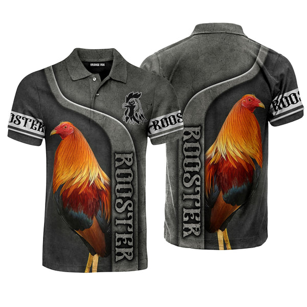 Rooster Grey Polo Shirt For Men