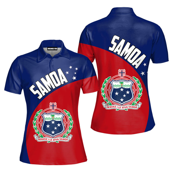Samoa's Coat Of Arms Polo Shirt For Women