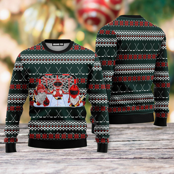 Santa Hockey Ugly Christmas Sweater For Men & Women