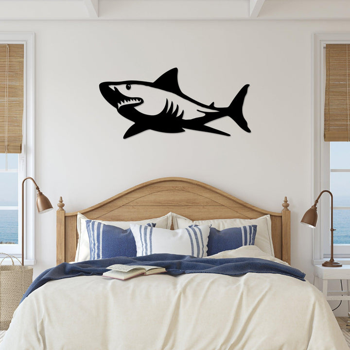 Shark Cut Metal Sign | MS1181-Gerbera Prints.