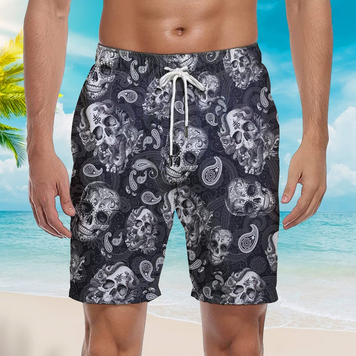 Skull Beach Shorts For Men