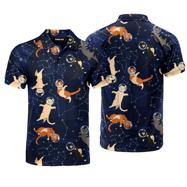 Space Cats Polo Shirt For Men